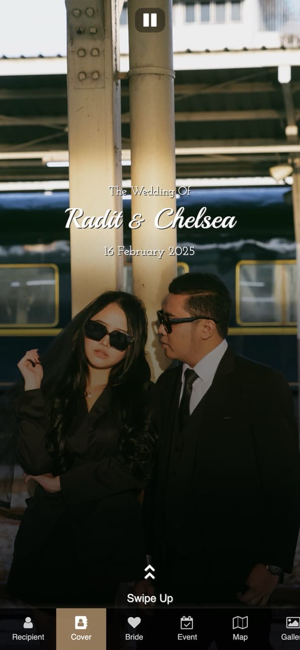 Pratinjau halaman utama Wedding of Radit & Chelsea