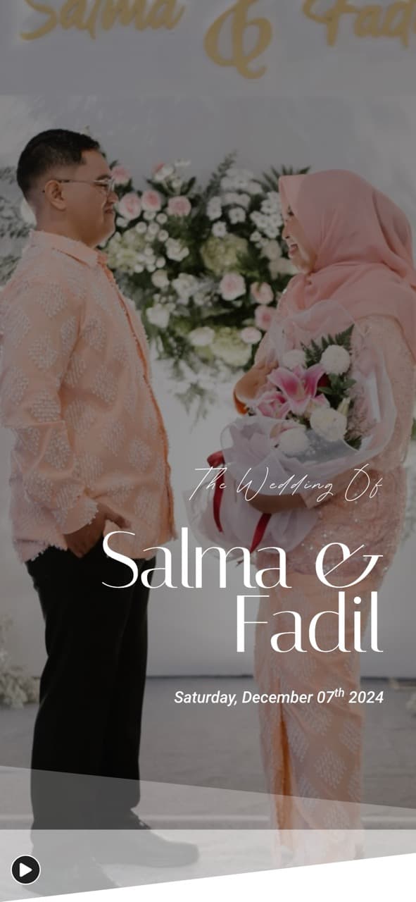 Pratinjau halaman utama Wedding of Salma & Fadil