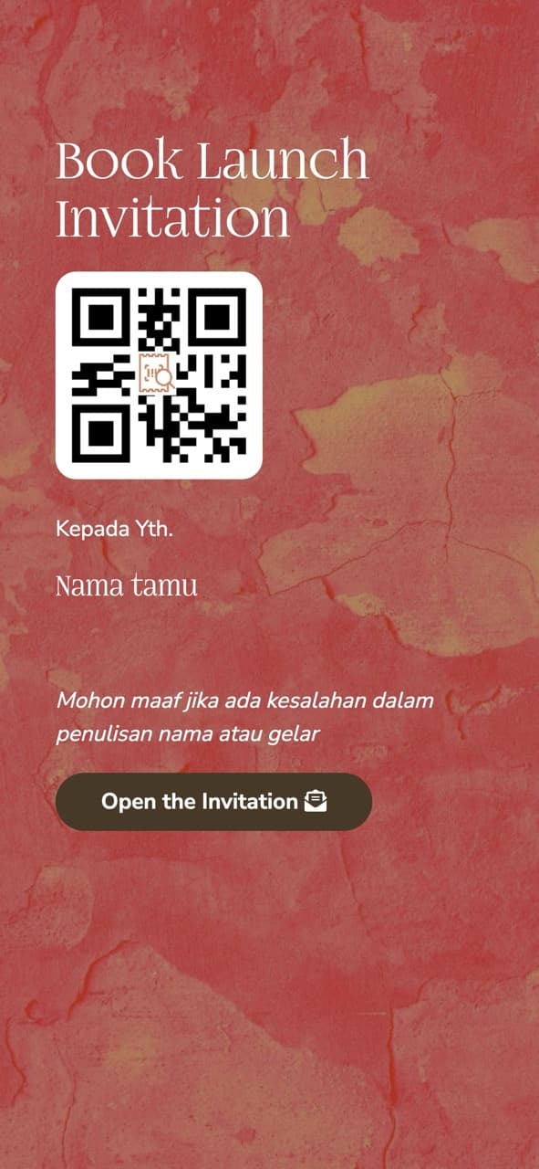 Pratinjau halaman utama Peluncuran Buku Biografi Sadi Hariono